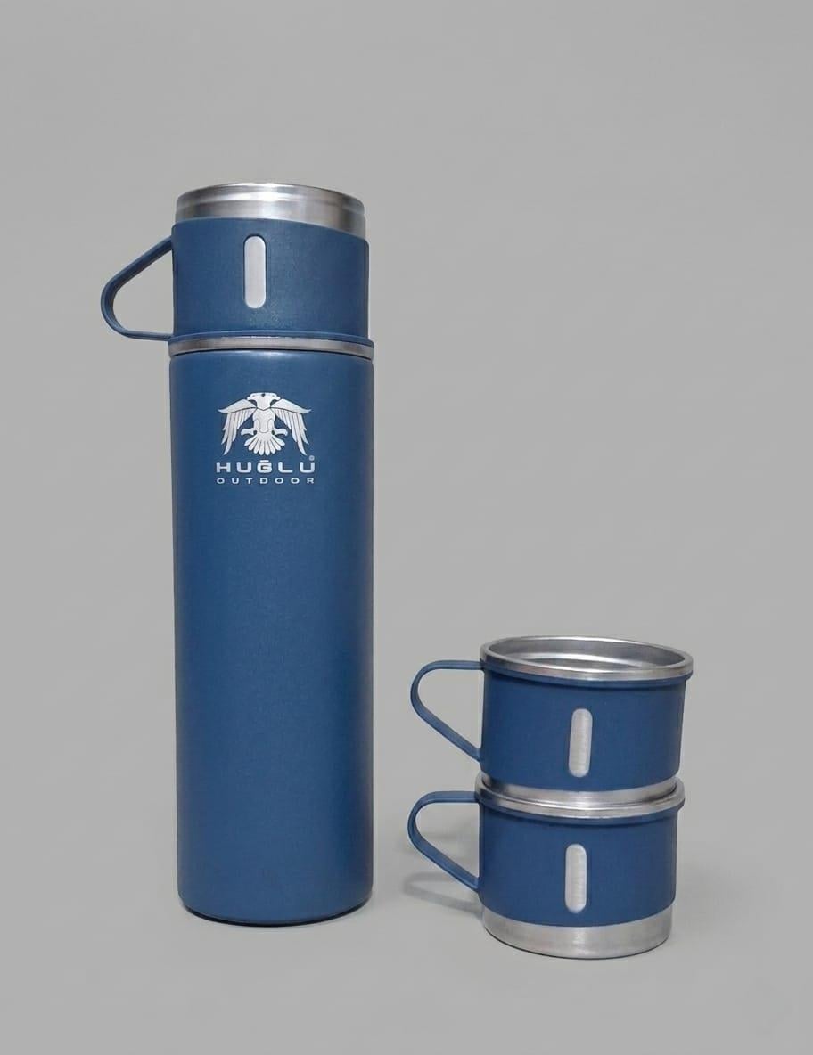 Huğlu OutdoorHUĞLU 7144 TERMOS BARDAK 3LÜ SET MAVİ
