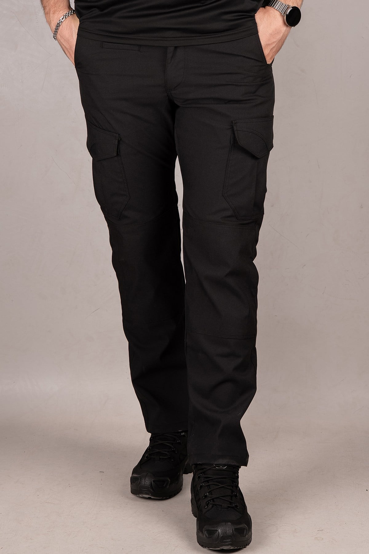 Huğlu Outdoor SİYAH TAKTİCAL TREKKİNG PANTOLON