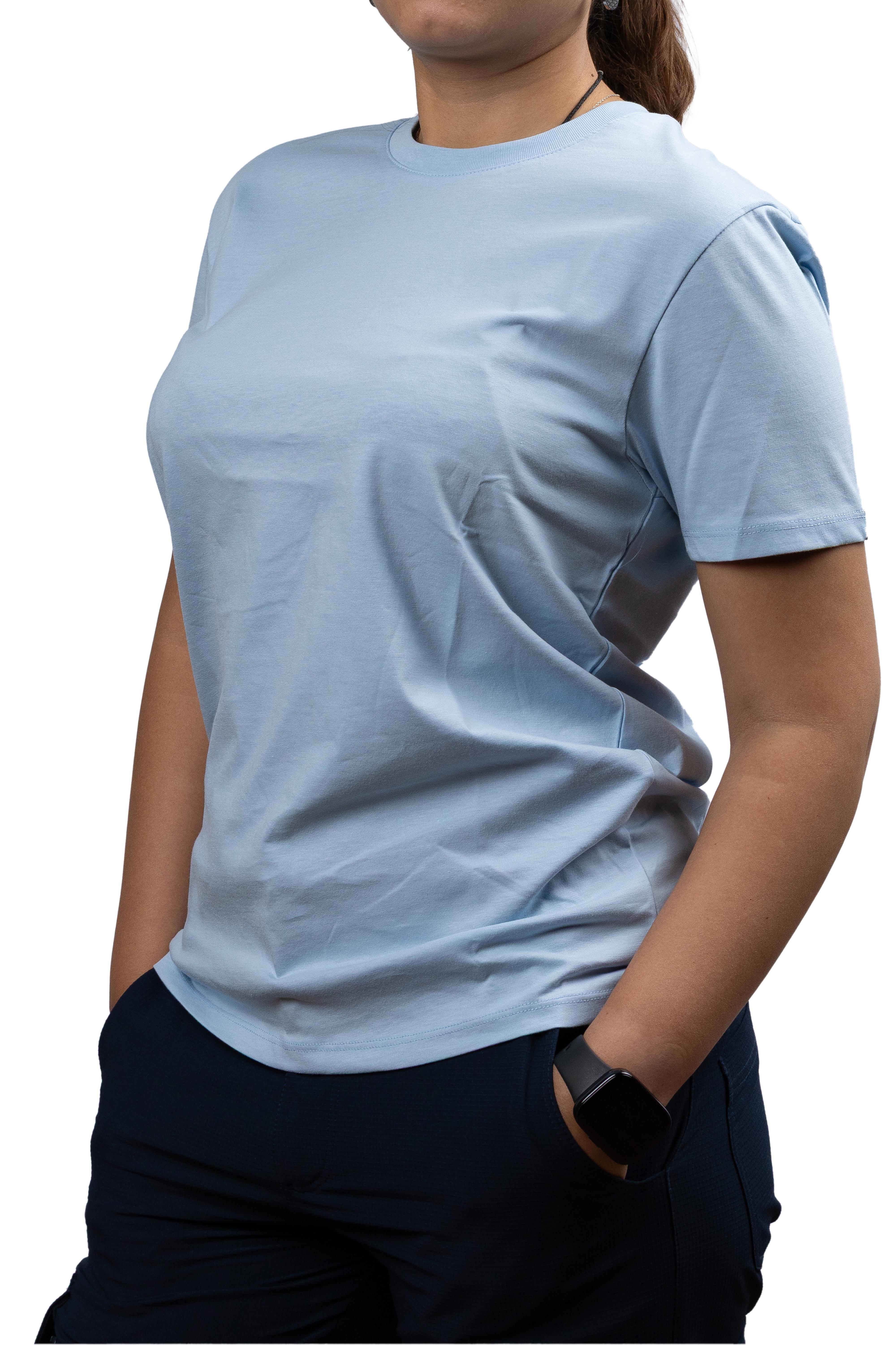 Huğlu OutdoorFit Kalıp Baskısız Mavi T-shirt