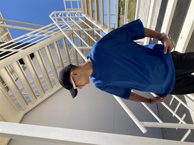 Collusion Get Pamen Blue Oversize T-shirt