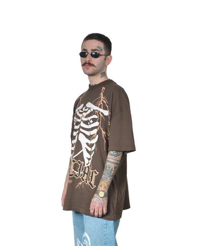 Skeleton Lightning Oversize Tshirt