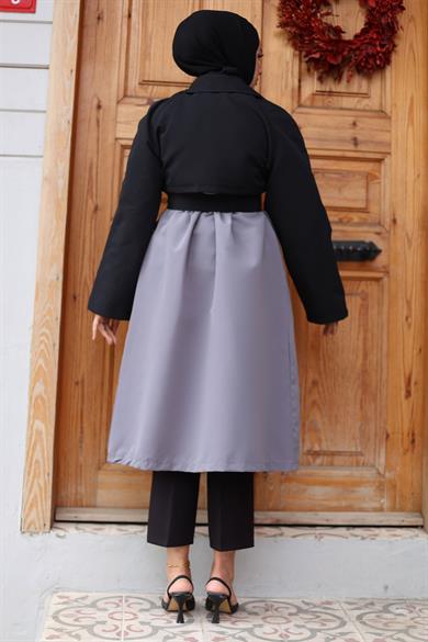 Kolu Garnili  Trençkot  Gri 4435