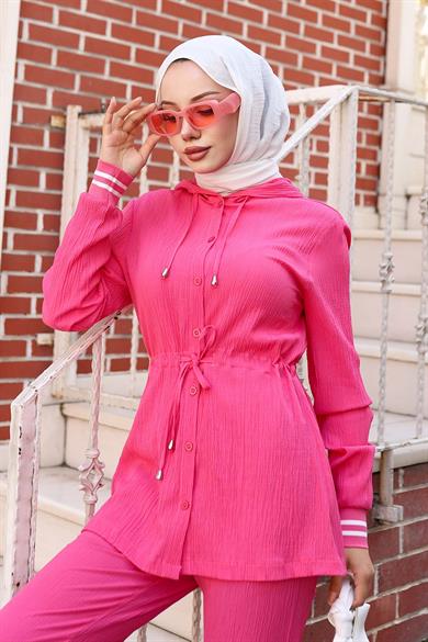 Ribana Detaylı Takım Fuşya