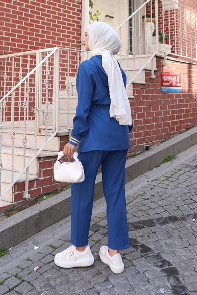 Ribana Detaylı Takım İndigo