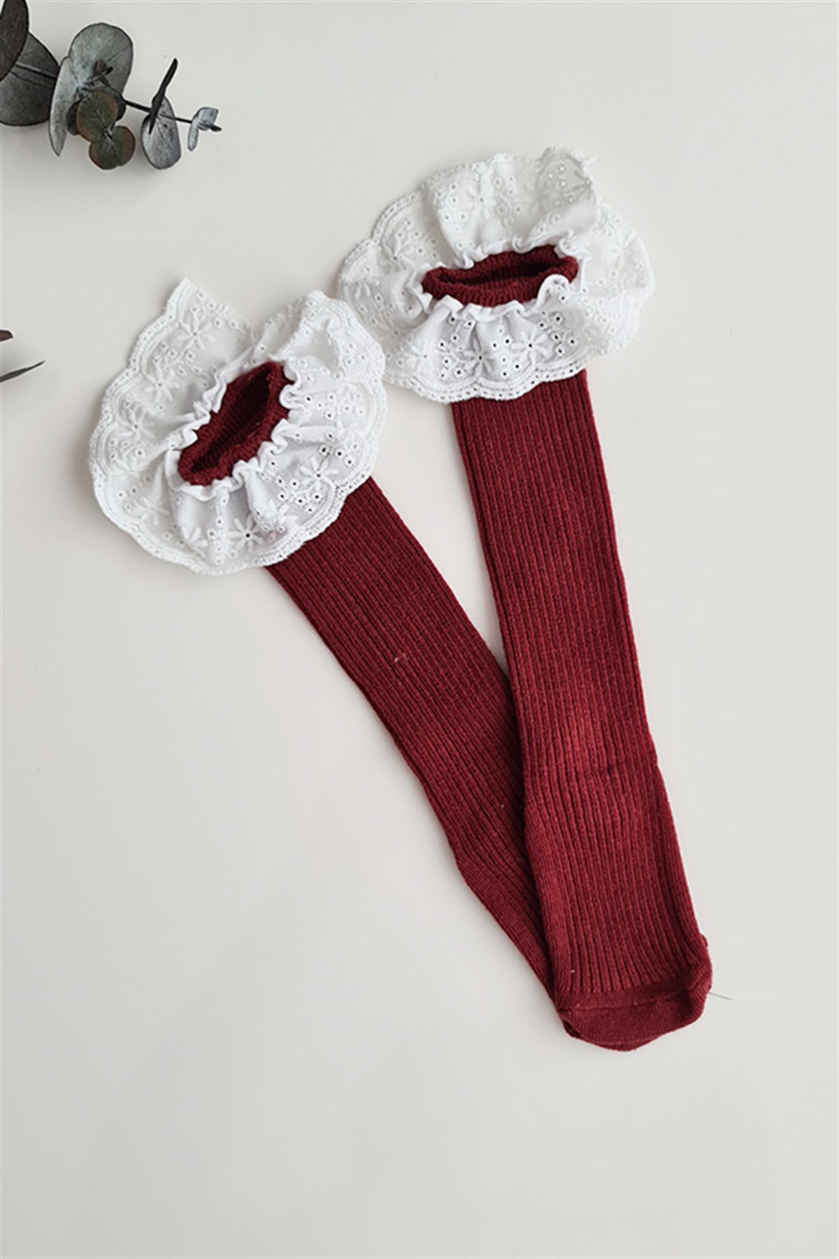 Fistolu Bebek Dizaltı Çorap