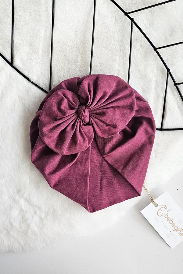 Mürdüm Renkli Düğüm Fiyonk Bone