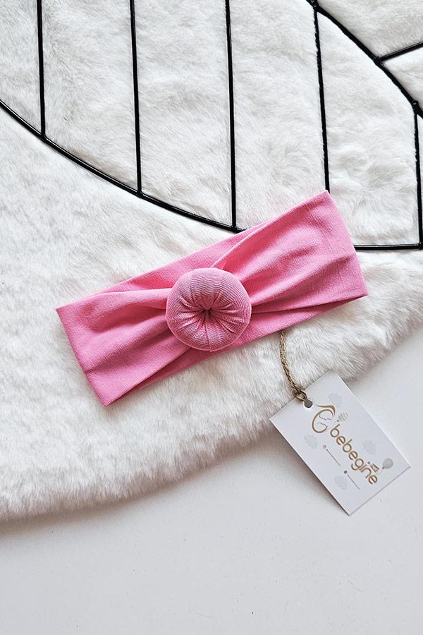 Şeker Pembe Renkli Bebek Donut Bandana