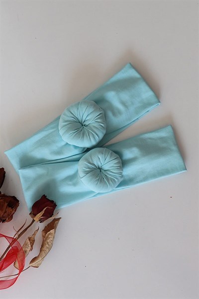  Açık Mavi Renkli Donut Bandana