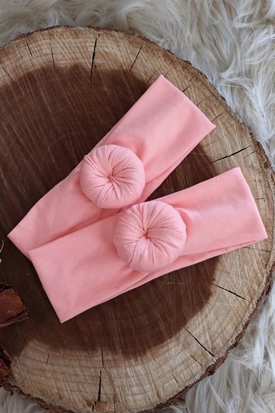 Açık Mercan Renkli Donut Bandana