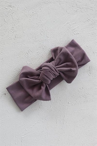 Açık Mürdüm Renkli Düğüm Fiyonk Bandana