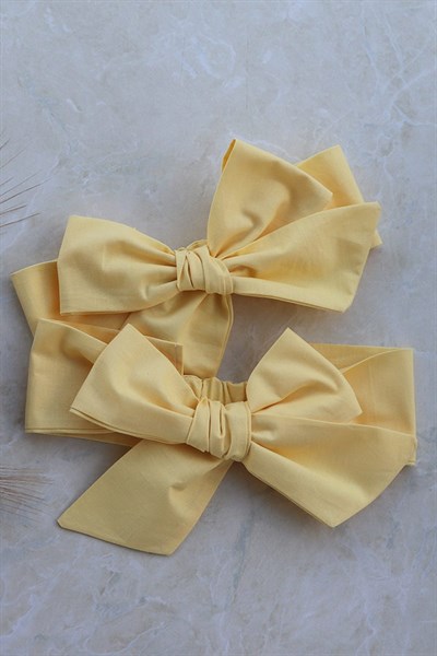 Açık Sarı Renkli Fiyonk Bandana