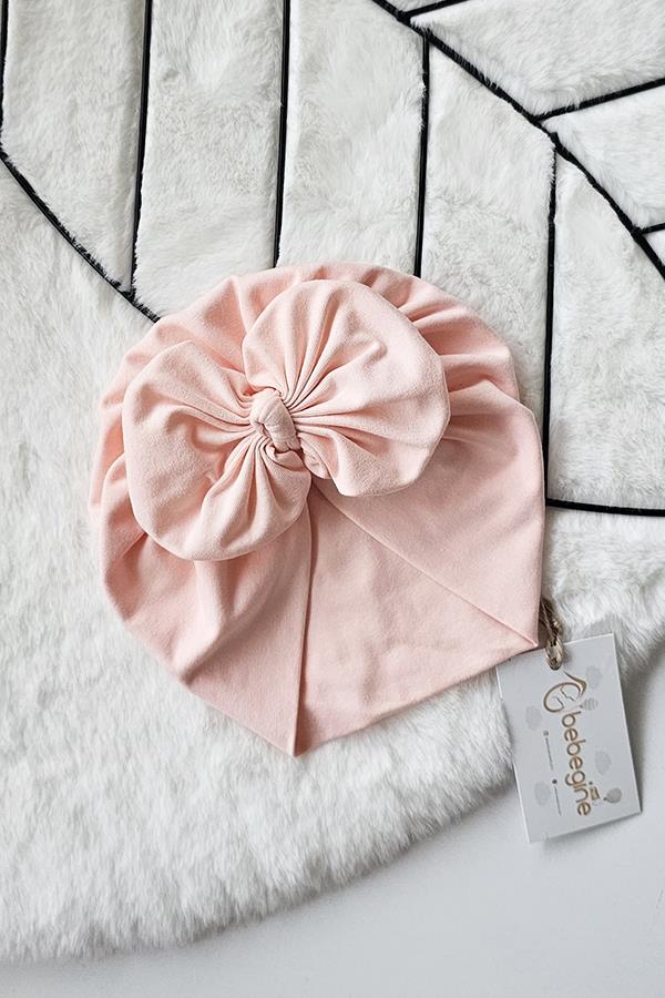 Açık Yavruağzı Renkli Düğüm Fiyonk Bone