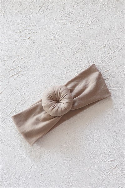 Bej Renkli Bebek Donut Bandana