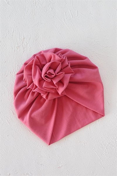 Canlı Pembe Renkli Çiçek Bone