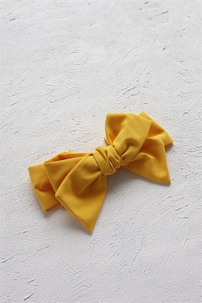 Canlı Sarı Bebek Fiyonk Bandana