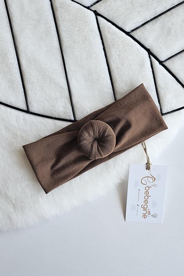 Çikolata Kahve Renkli Bebek Donut Bandana
