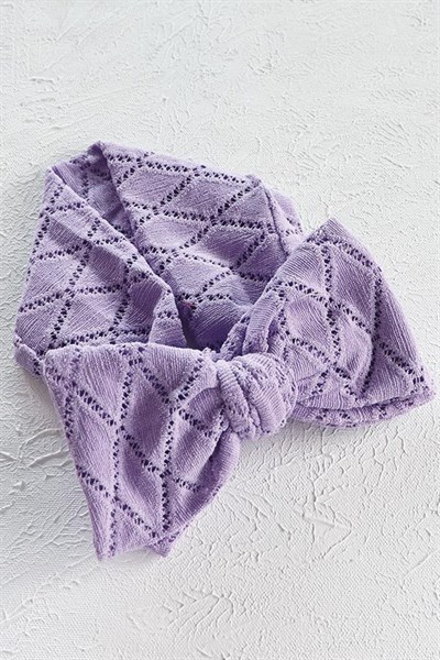 Eflatun Renkli Büyük Fiyonk Fisto Bandana