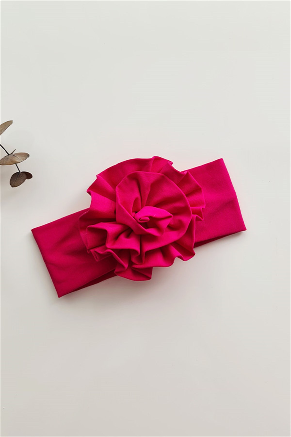 Fuşya Renkli Çiçek Bandana