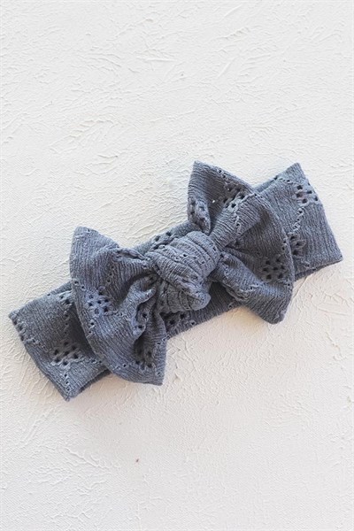 İndigo Renkli Düğüm Fiyonk Fisto Bandana