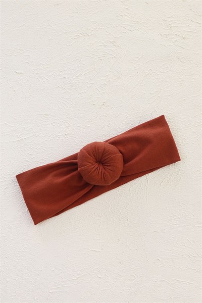 Kiremit Kahve Renkli Bebek Donut Bandana