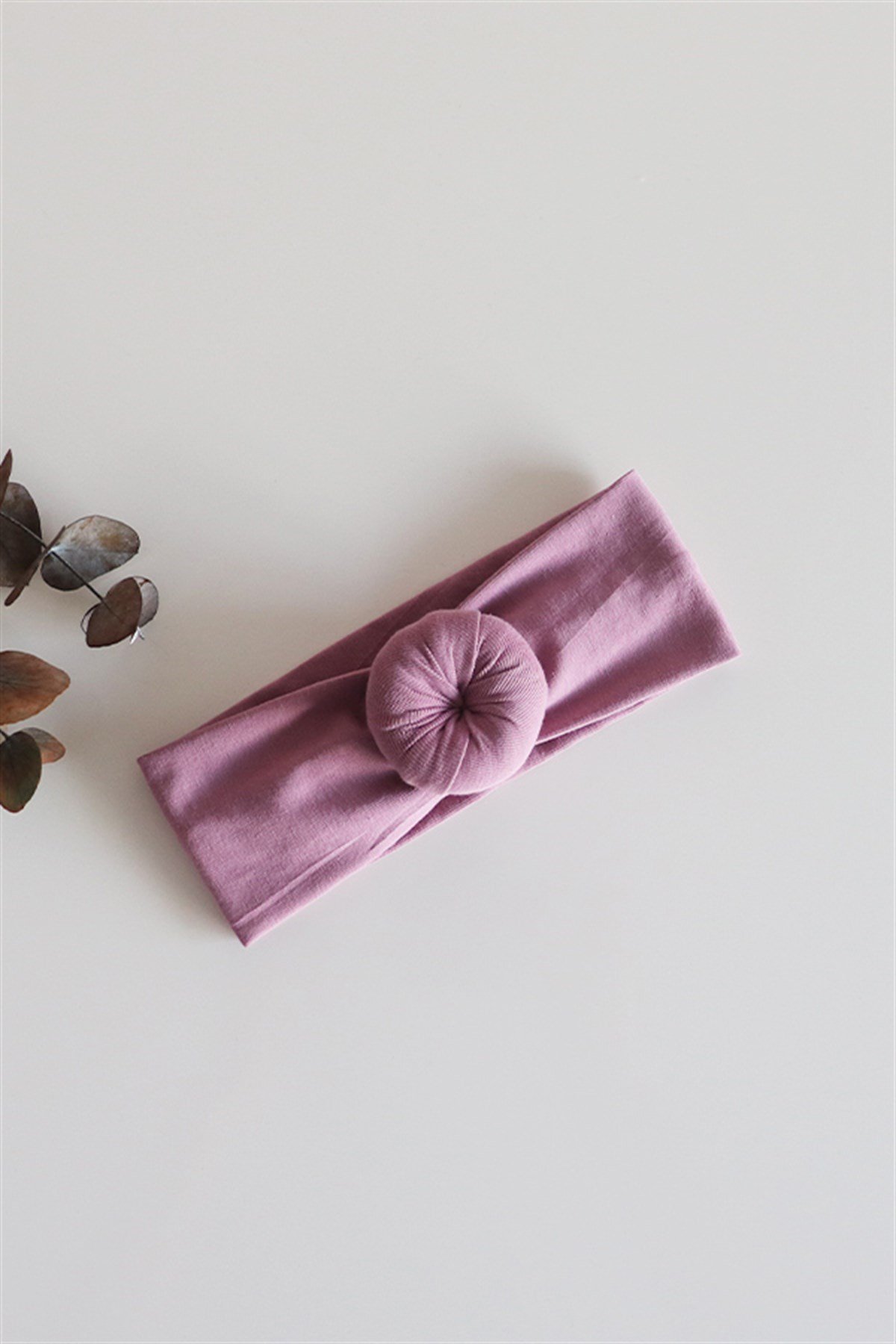 Koyu Gül Kurusu Renkli Bebek Donut Bandana