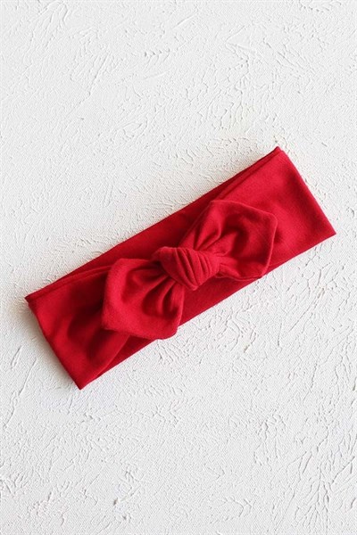 Koyu Kırmızı  Renk Tavşan Kulak Bandana