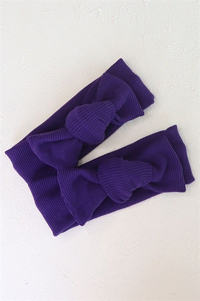 Koyu Mor Renkli Ribana Bandana