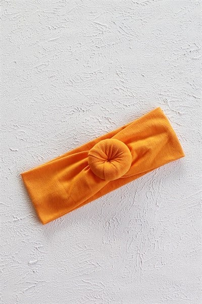 Koyu Sarı Renkli Bebek Donut Bandana