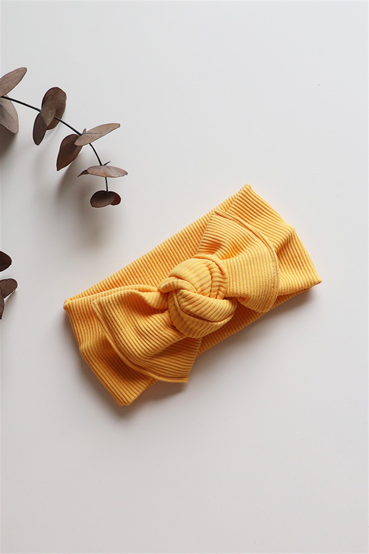 Koyu Sarı Renkli Yeni Ribana Bandana