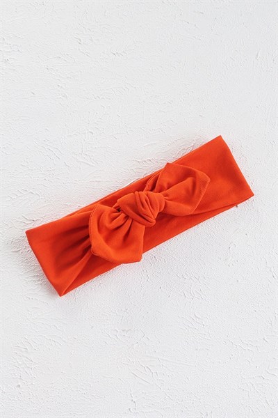 Koyu Turuncu Renk Tavşan Kulak Bandana