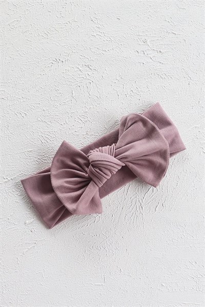 Leylak Renkli Düğüm Fiyonk Bandana