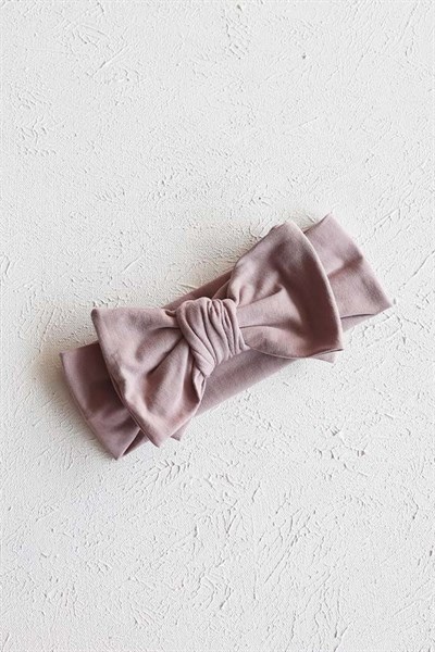Leylak Renkli Fiyonk Penye Bandana