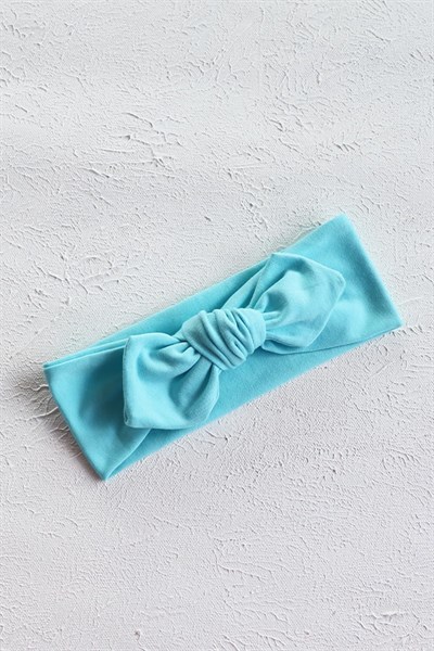 Mavi Renkli Bebek Tavşan Kulak Bandana