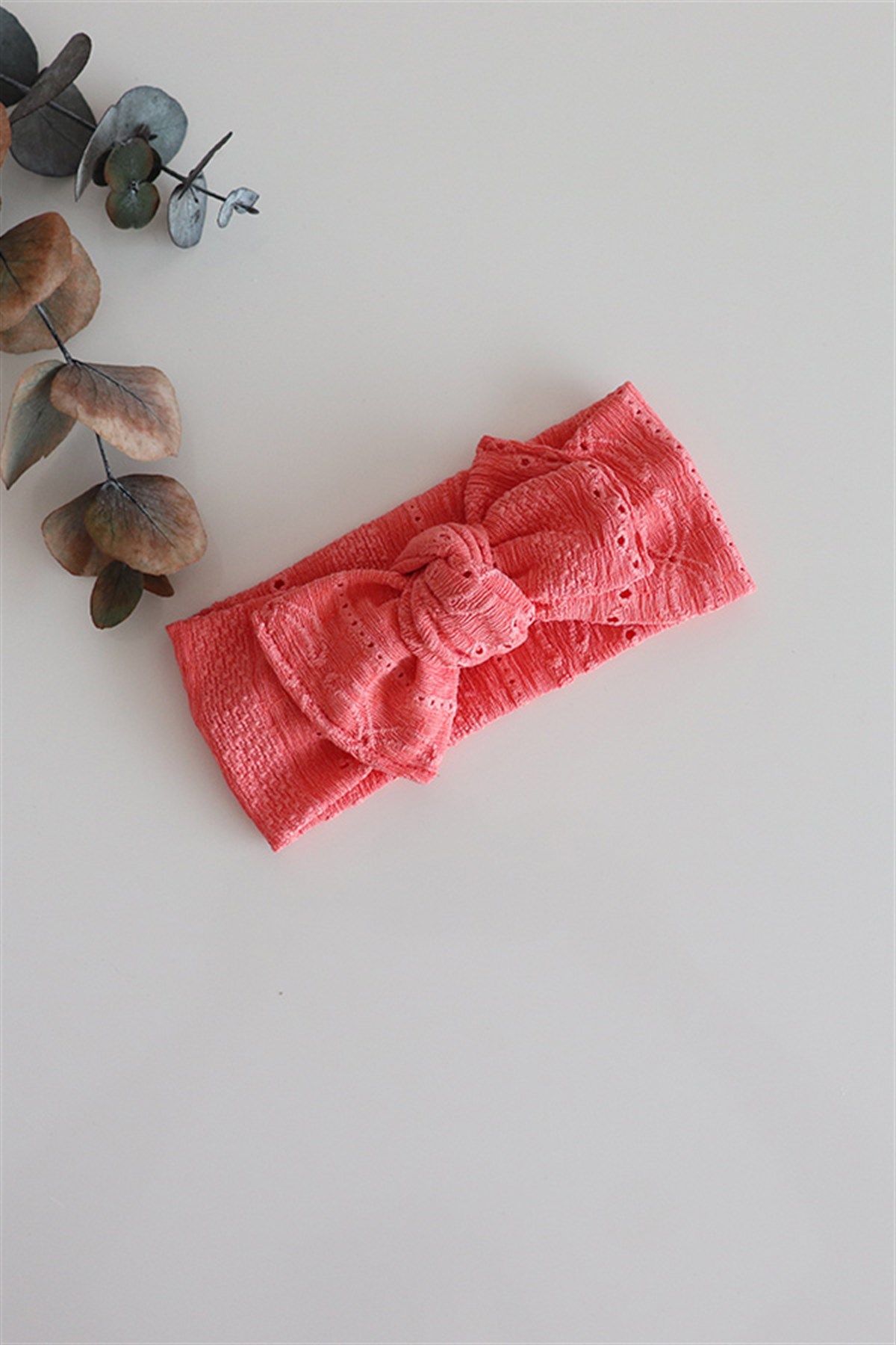 Mercan Renkli Fisto Bandana