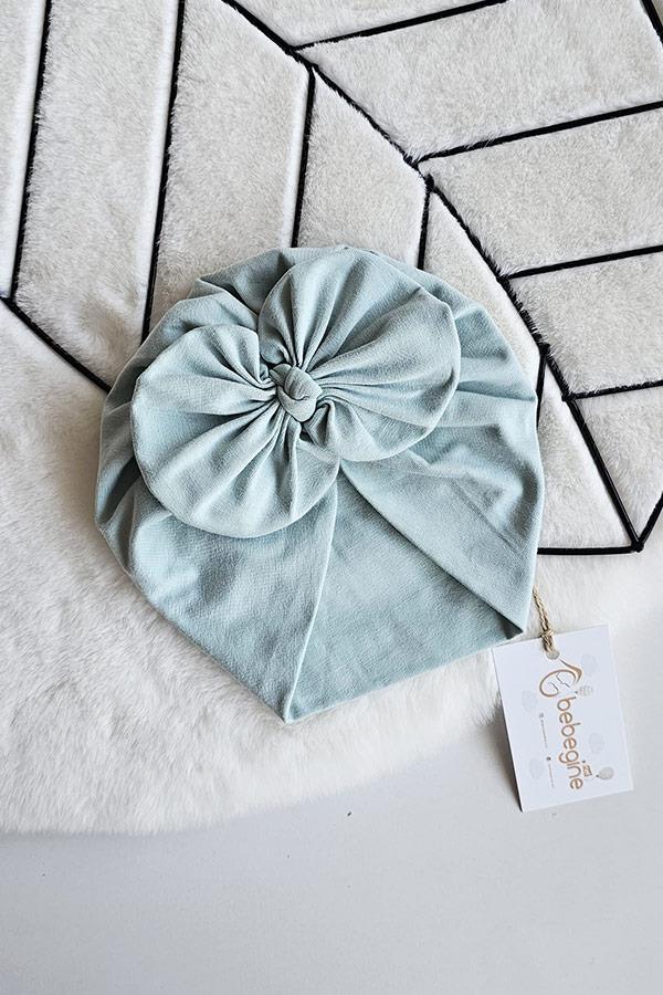 Mint Renkli Düğüm Fiyonk Bone