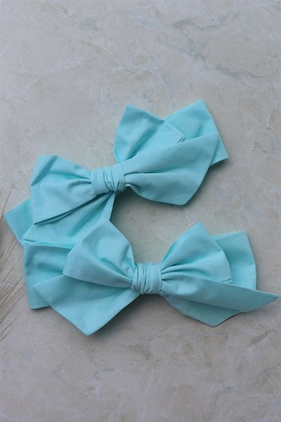 Mint Renkli Fiyonk Bandana