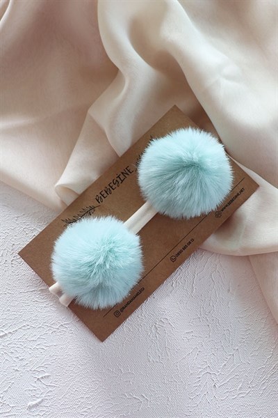 Mint Renkli İz Yapmaz Bebek Ponpon Bant