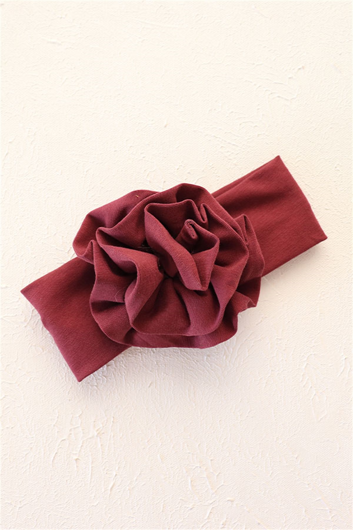 Mürdüm Renk Çiçek Bandana