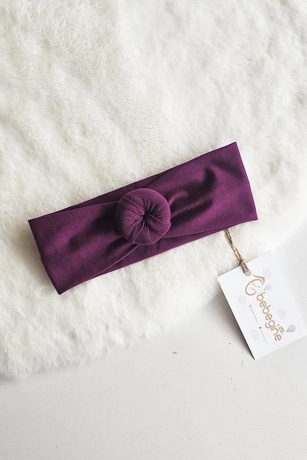Mürdüm Renkli Bebek Donut Bandana