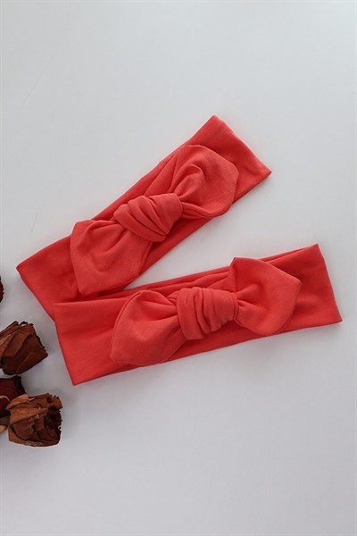 Nar Çiçeği Renkli Tavşan Kulak Bandana