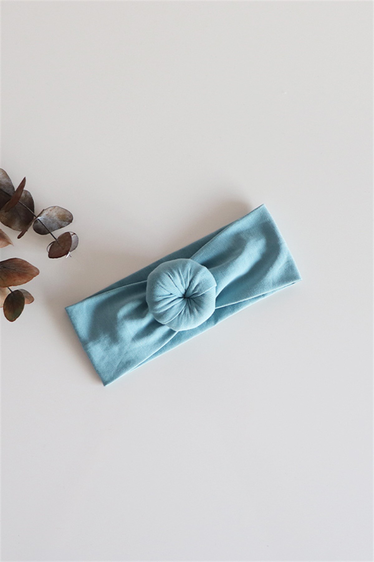 Pastel Mavi Renkli Bebek Donut Bandana
