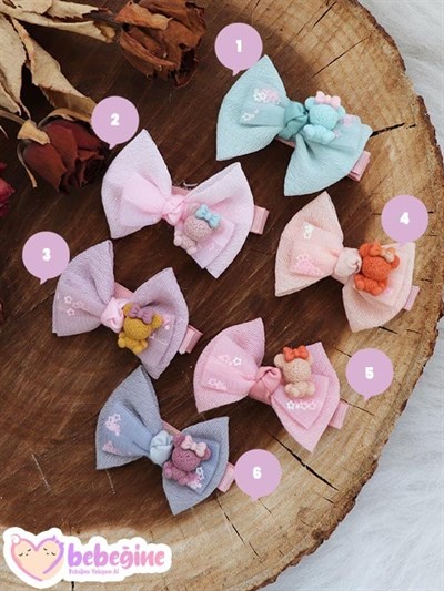Peluş Yıldız Figürlü İkili Mini Klips Toka