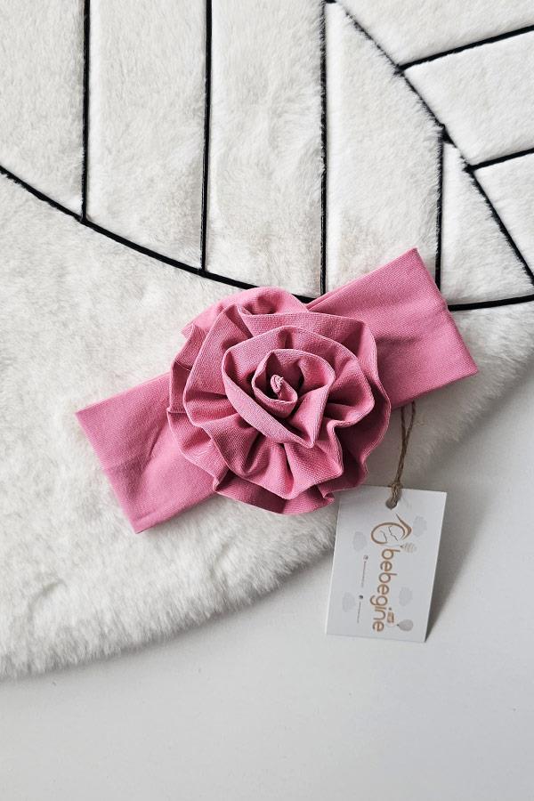 Pembe Renkli Çiçek Bandana