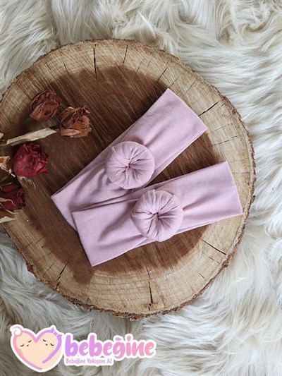 Pudra Renkli Bebek Donut Bandana