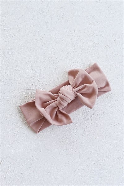 Pudra Ten Renkli Düğüm Fiyonk Bandana