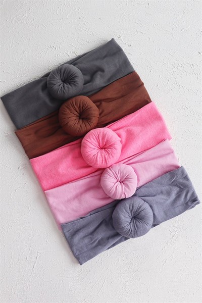 Rengarenk 5'li Donut Bandana Seti Paket 2 (6 - 24 Ay)