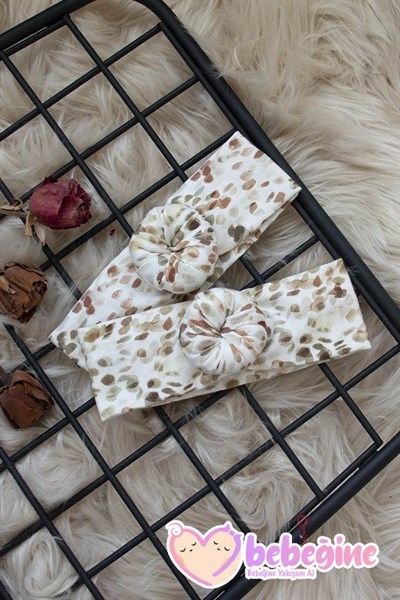 Rengarenk Puanlı Bebek Donut Bandana