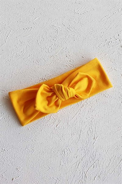 Sarı Renkli Bebek Tavşan Kulak Bandana