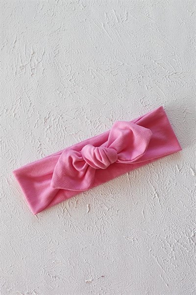 Şirin Pembe Renkli Bebek Tavşan Kulak Bandana