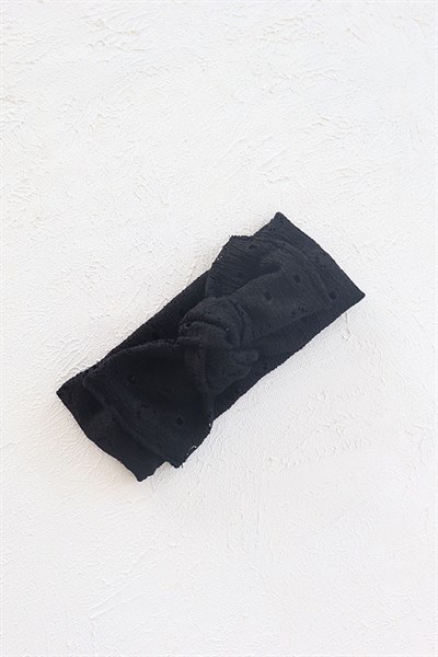Siyah Renkli Fisto Bandana